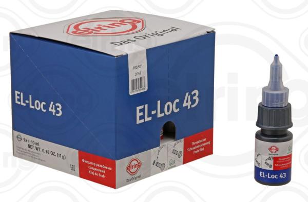 Schraubensicherung EL-Loc 43, mittelfest blau (700.501), 10 ml Flasche